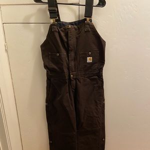 Brown carhartt bibs